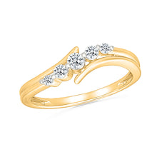 Flowing Diamond Sparkle Ring