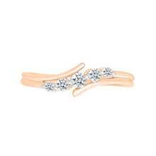 Flowing Diamond Sparkle Ring