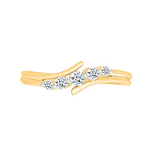 Flowing Diamond Sparkle Ring