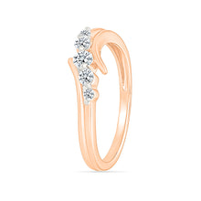 Flowing Diamond Sparkle Ring