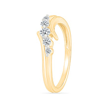 Flowing Diamond Sparkle Ring
