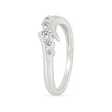 Flowing Diamond Sparkle Ring