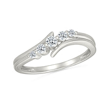 Flowing Diamond Sparkle Ring