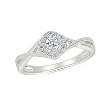 Wrapped Twist Diamond Ring