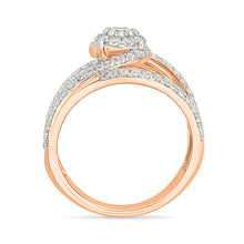 Flowing Swirl Diamond Ring