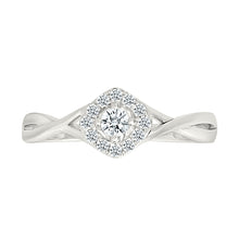 Twisted Shimmering Gold & Diamond Ring