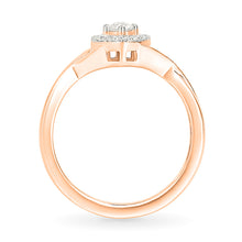 Twisted Shimmering Gold & Diamond Ring