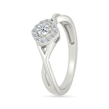 Twisted Shimmering Gold & Diamond Ring