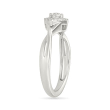 Twisted Shimmering Gold & Diamond Ring