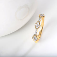 Petite Diamond Clover Ring