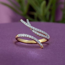 Twisted Halo Diamond Ring 
