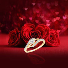 Charming Waves Diamond Ring