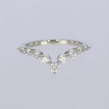 Dazzling Diamond Wave Ring