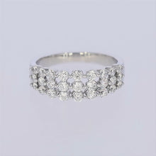 Lattice Tripartite Gold & Diamond Ring