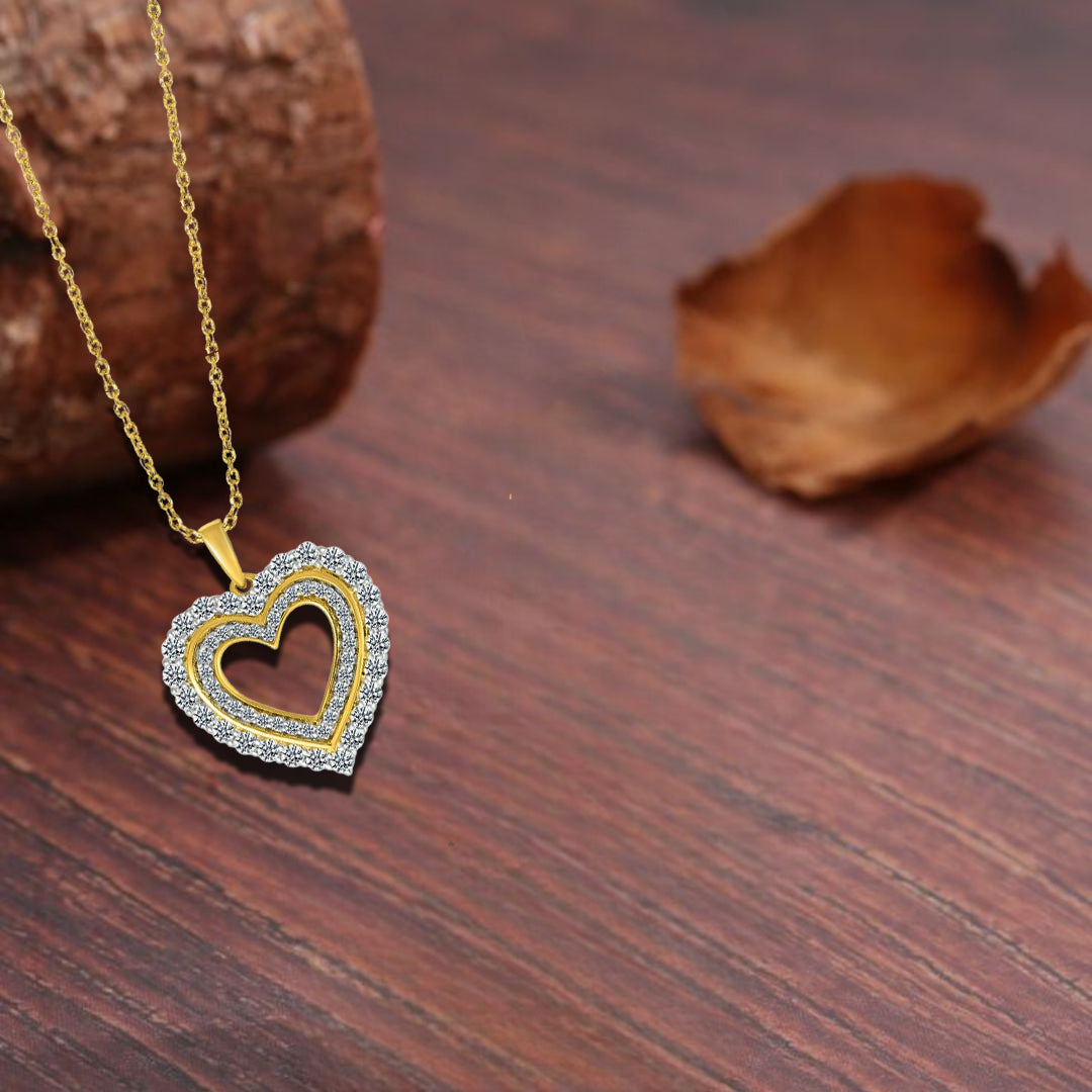 Shine Forever With Heart Diamond Pendant